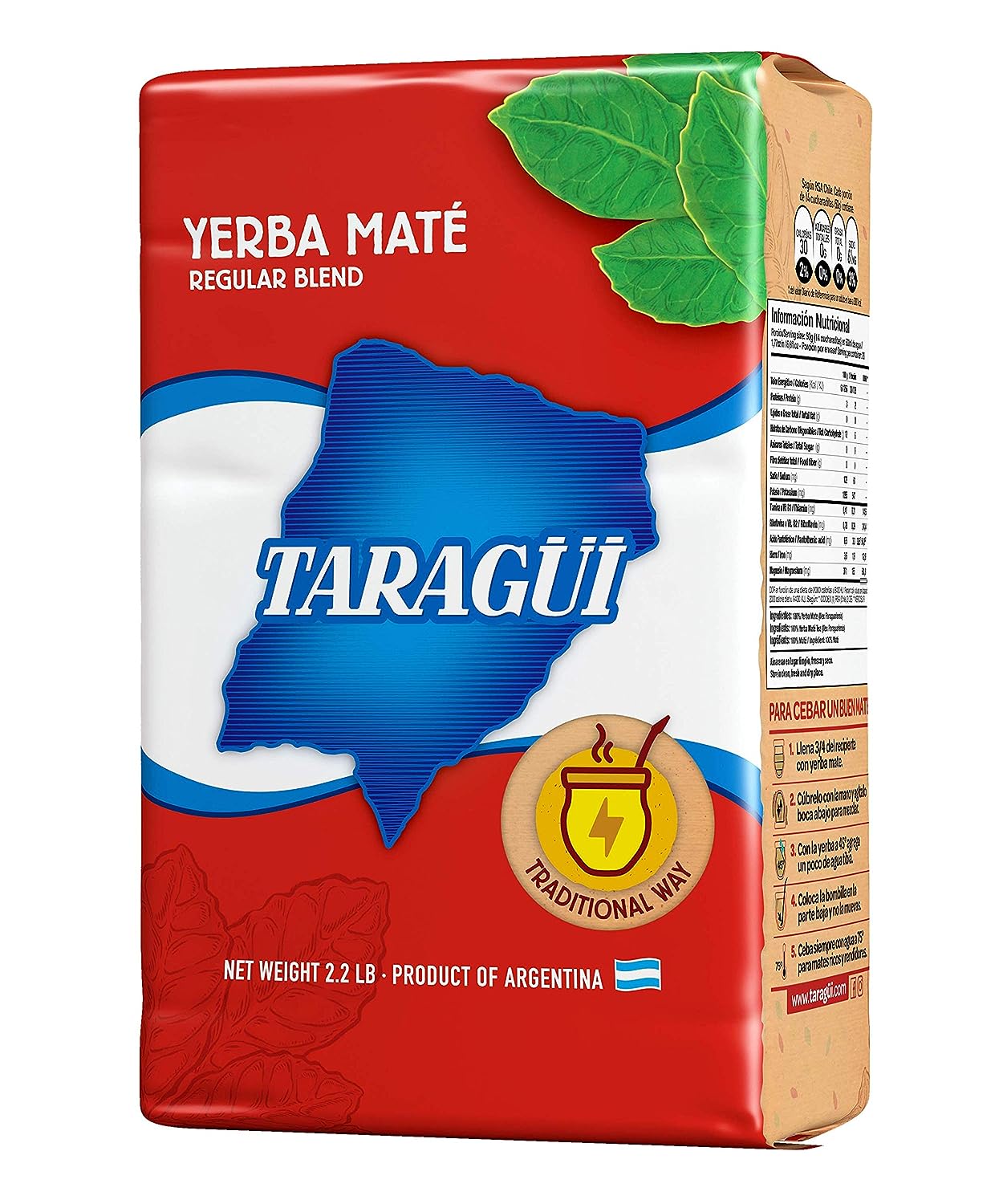 Taragui - Mate Tee aus Argentinien Yerba Mate 3x500g - fit and life shop