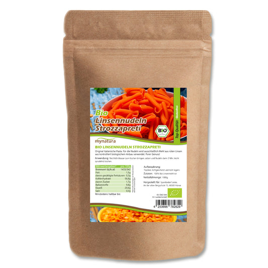 Mynatura Bio Linsennudeln Strozzapreti Nudeln ab 1kg
