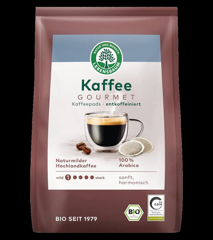 Lebensbaum Bio Kaffee Gourmet, entkoffeiniert 126g - fit and life shop