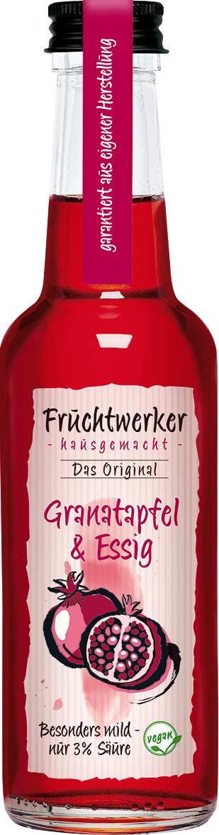 Fruchtwerker Granatapfel & Essig 250ml - fit and life shop