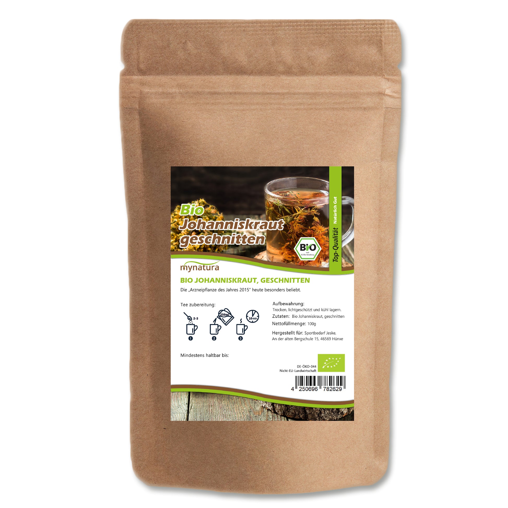 Mynatura Bio Johanniskraut geschnitten (250g) - fit and life shop