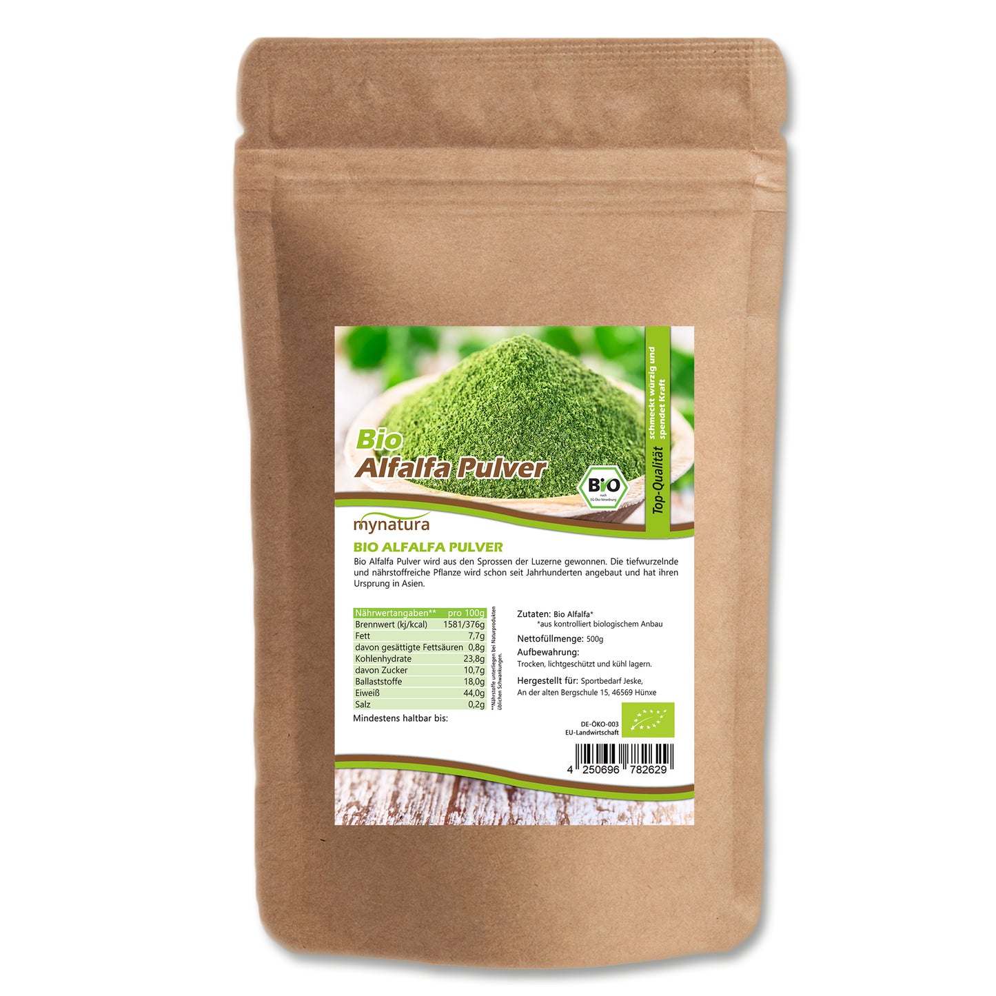 Mynatura Bio Alfalfa Pulver - ab 500g - fit and life shop