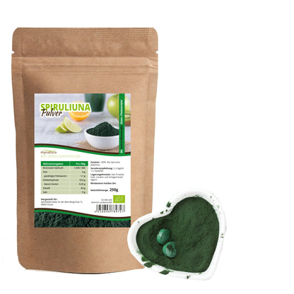 Mynatura Bio Algen Set mit Dulse Flocken, Chlorella Pulver und Spirulina Pulver in nachhaltigem Spar-Set