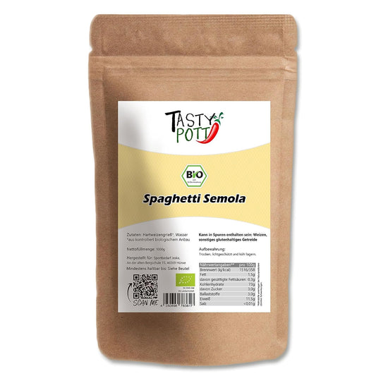 Tasty Pott Bio Spaghetti Semola - im Beutel