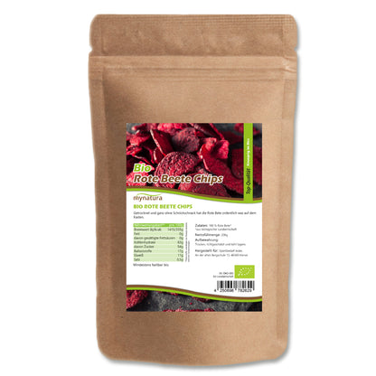 Mynatura Bio Rote Beete Chips – 200g Beutel