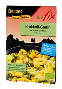 Beltane Biofix Brokkoli-Gratin, 6 Pack, fertig zum Kochen, cremiger Brokkoli-Auflauf in Verpackung
