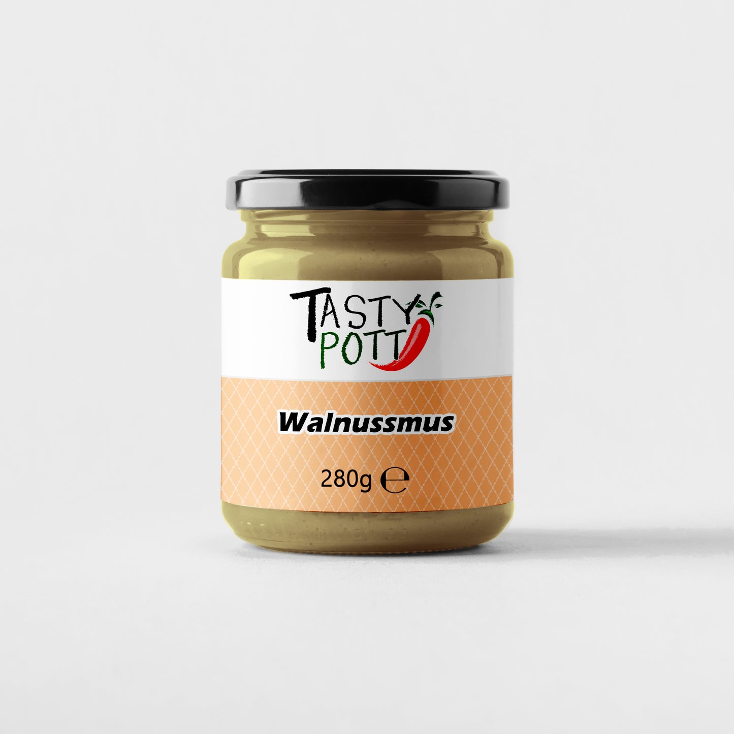 Tasty Pott Walnussmus - Nussmus Walnuss - 280g Glas