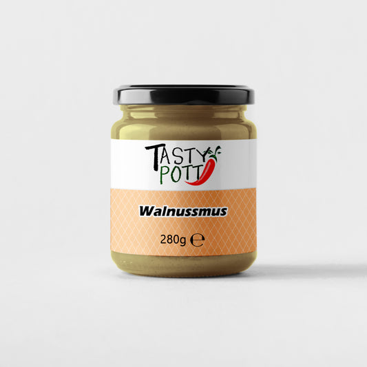 Tasty Pott Walnussmus - Nussmus Walnuss - 280g Glas