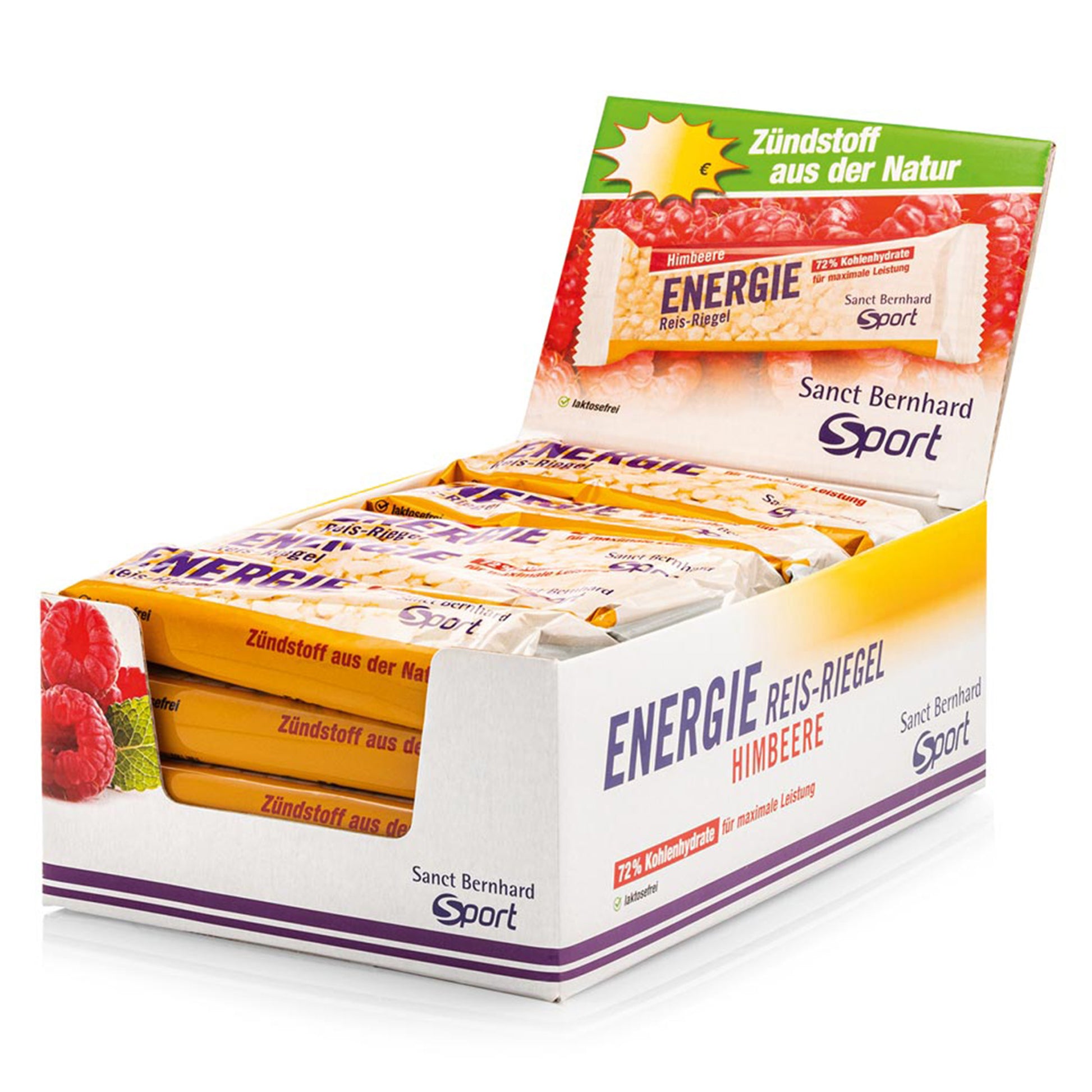 Sanct Bernhard SPORT Aktiv3 Energie-Reis-Riegel, 20x50g, verschiedene Geschmäcker, Riegel und Snacks, energiereicher Snack