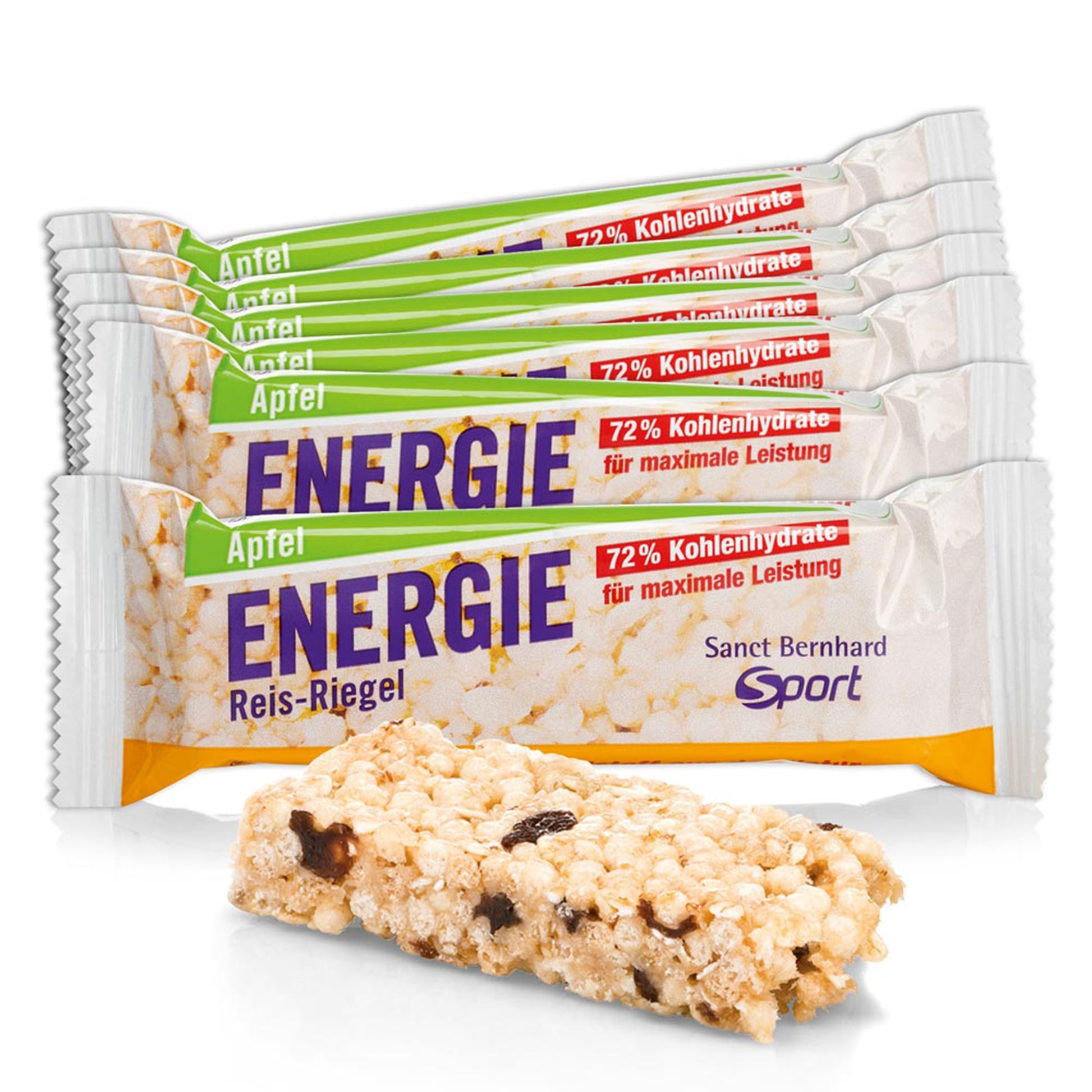 Sanct Bernhard SPORT Aktiv3 Energie Reis-Riegel, 20x50g, verschiedene Geschmäcker, Riegel & Snacks, energiereicher Snack