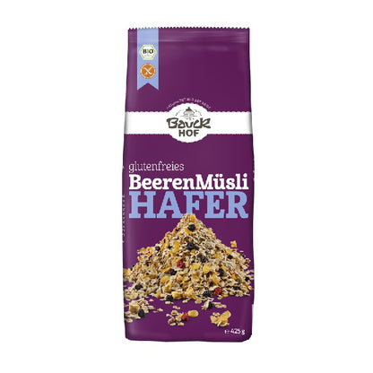 Bauckhof Hafermüsli Beeren glutenfrei (1 x 425 g) - Bio - fit and life shop