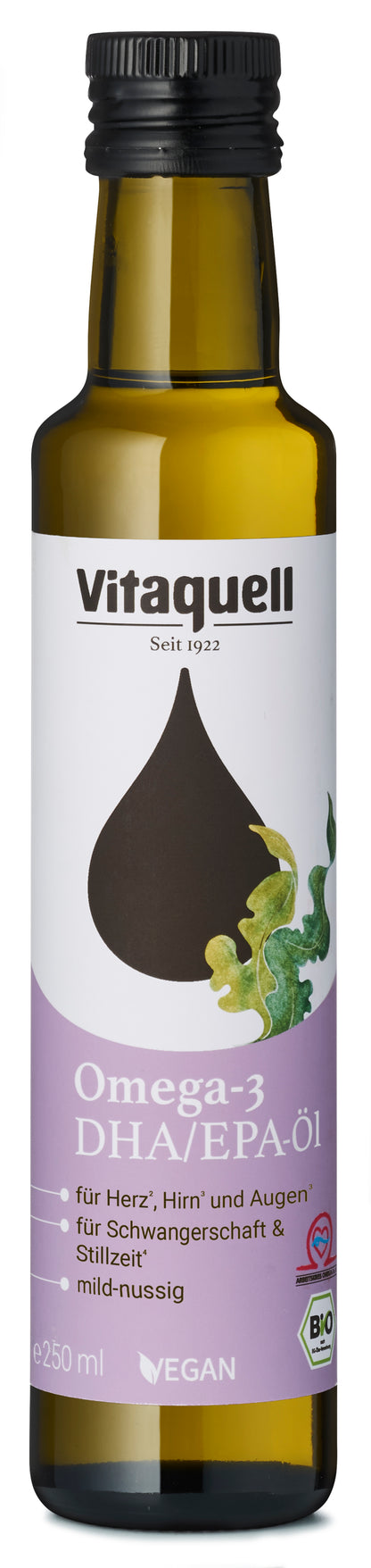 Vitaquell Omega 3 DHA Öl Bio, 250 ml - fit and life shop