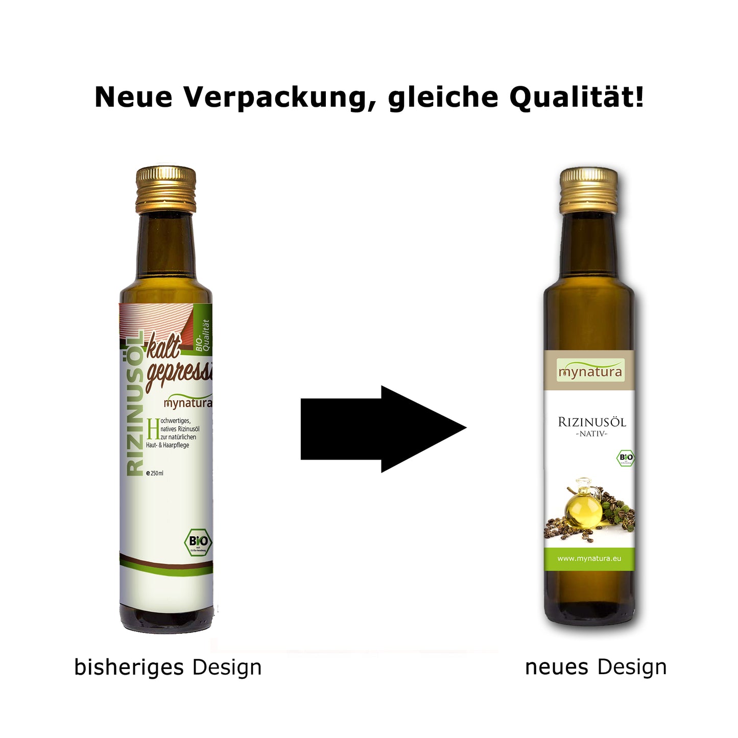 Mynatura Bio Rizinusöl (Castoröl) – 250ml