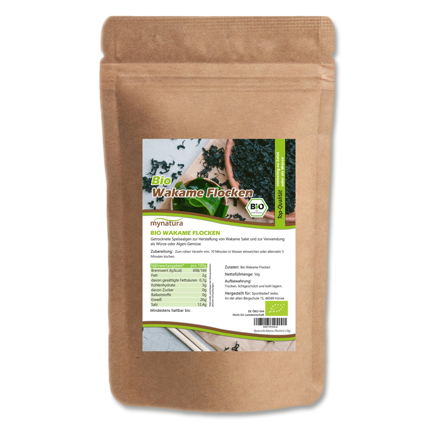 Mynatura Bio Wakameflocken – 50g