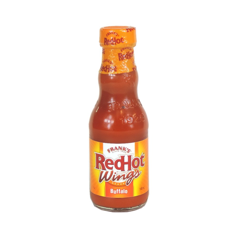 Frank's Red Hot Buffalo Wings Sauce in 6 Flaschen à 148 ml, würzige Sauce für Buffalo Wings und Snacks.