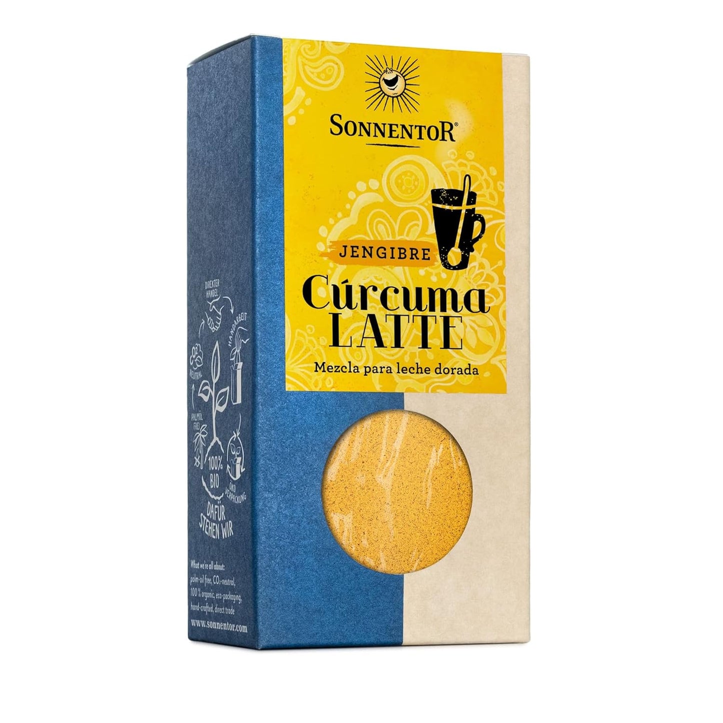 Bio Gewürzmischung Kurkuma Latte Ingwer von Sonnentor, 3x60g, Gewürze für aromatischen Kurkuma-Ingwer-Tee und Getränke