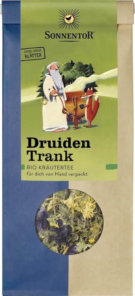 Dürrer Sonnentor Druidentrank Tee lose, 6x50g, lose Teeblätter mit Kräuter- und Pflanzenbestandteilen in einer Packung