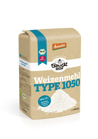 Bauckhof Bio Weizenmehl Typ 1050, 1kg - fit and life shop