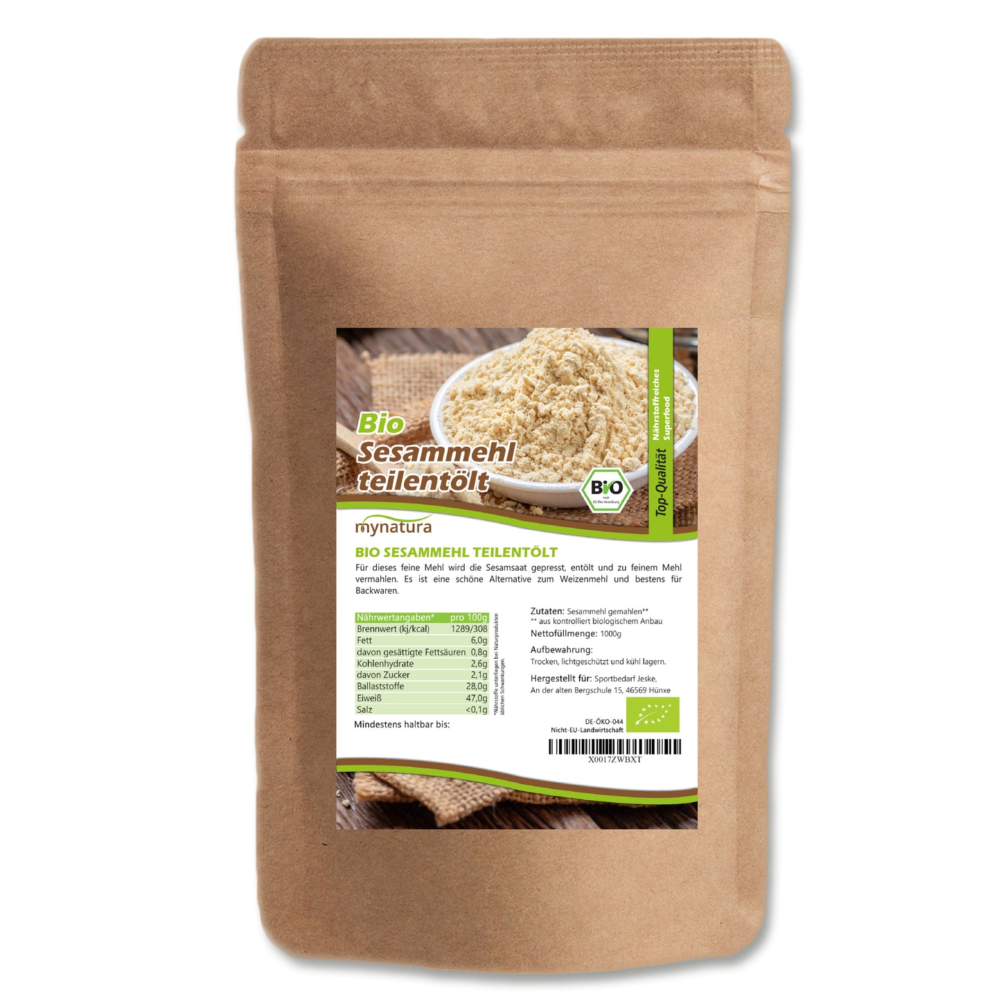 Mynatura Bio Sesammehl – 1000g