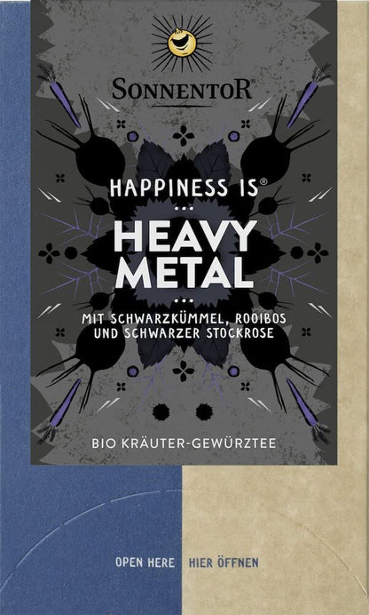 Bio Heavy Metal Tee von Sonnentor, Gewürztee in Packung mit 2 x 27g, aromatisches Bio-Teegewürz.