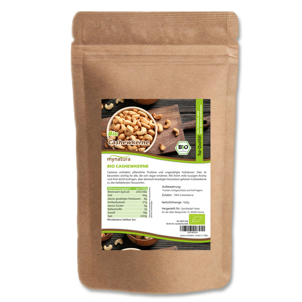 Mynatura Bio Cashewkerne – 1000g