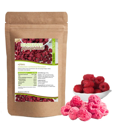 Mynatura Gefriergetrocknete Himbeeren – 500g