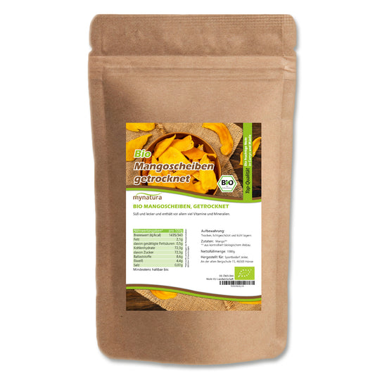 Mynatura getrocknete Mangoscheiben – 1000g