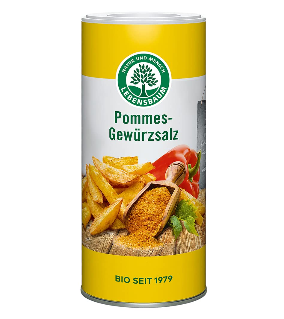 Lebensbaum Pommes-Gewürzsalz - Streudose, 200 g - fit and life shop