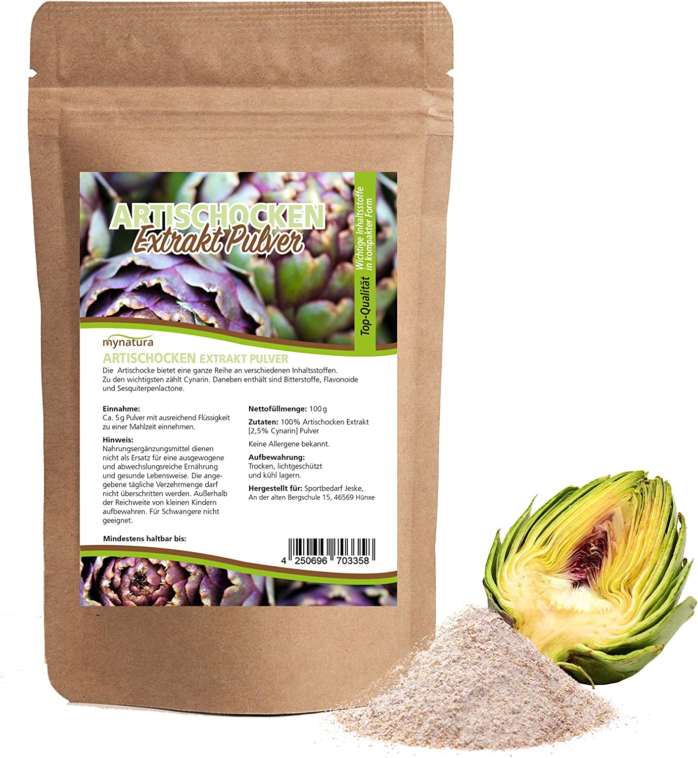 Mynatura Artischocken Extrakt Pulver - (100g)