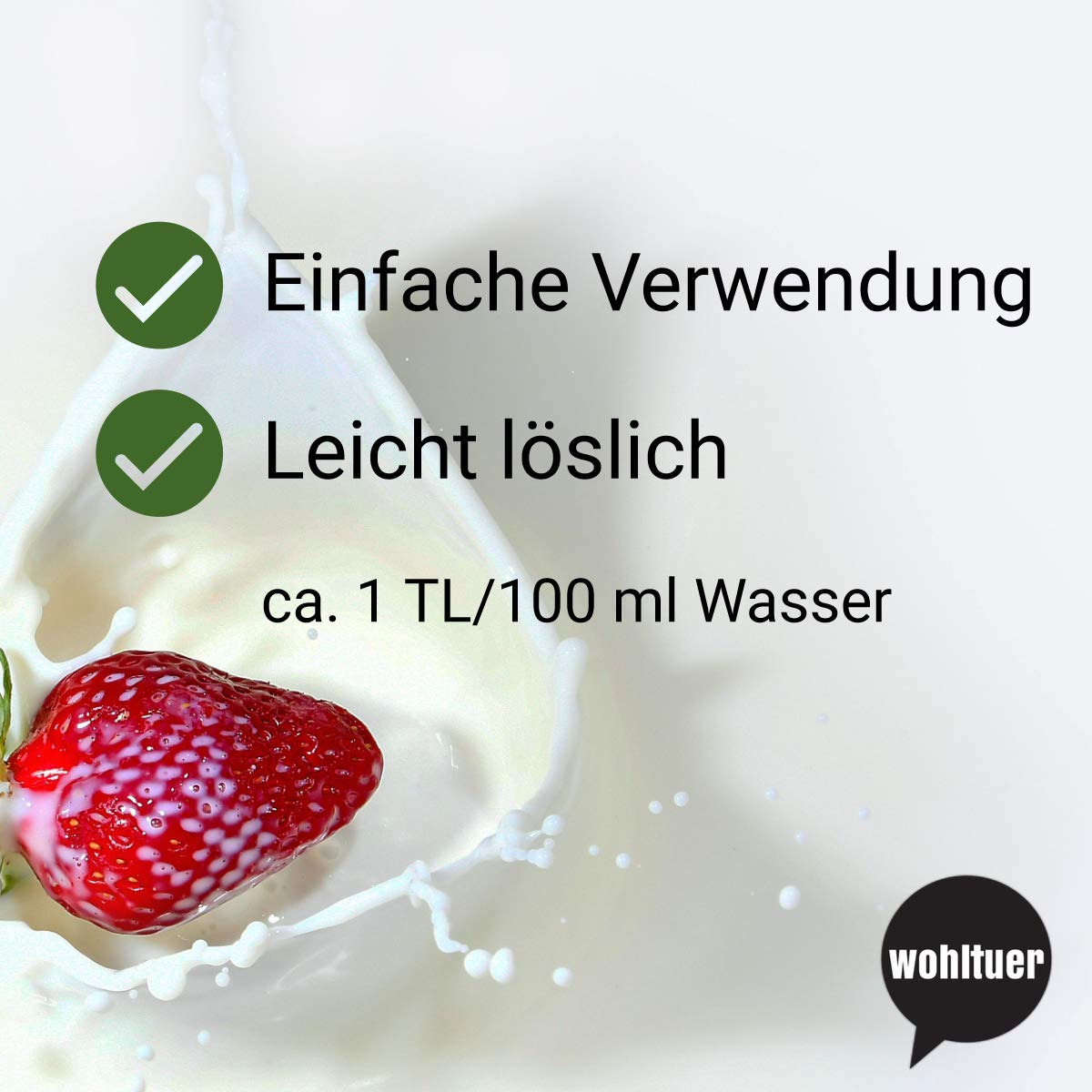 Wohltuer Bio Vollmilchpulver - gut löslich - 500g