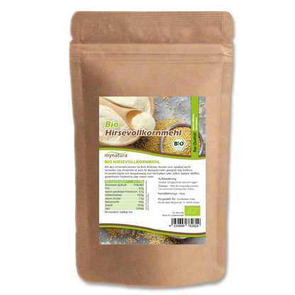 Mynatura Bio Hirsemehl – Glutenfrei - im Beutel 1kg in verschiedenen Größen