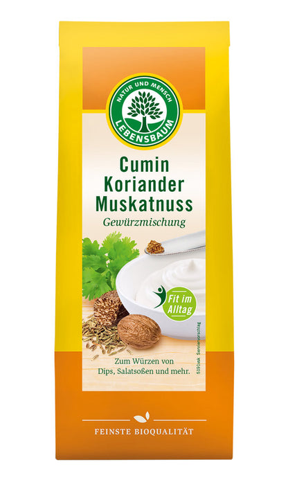 Lebensbaum Cumin-Koriander-Muskatnuss, Bio-Gewürzmischung 45g - fit and life shop