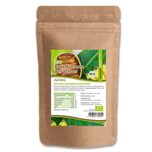 Mynatura Bio Getrocknete Mini-Bananen - (1000g)
