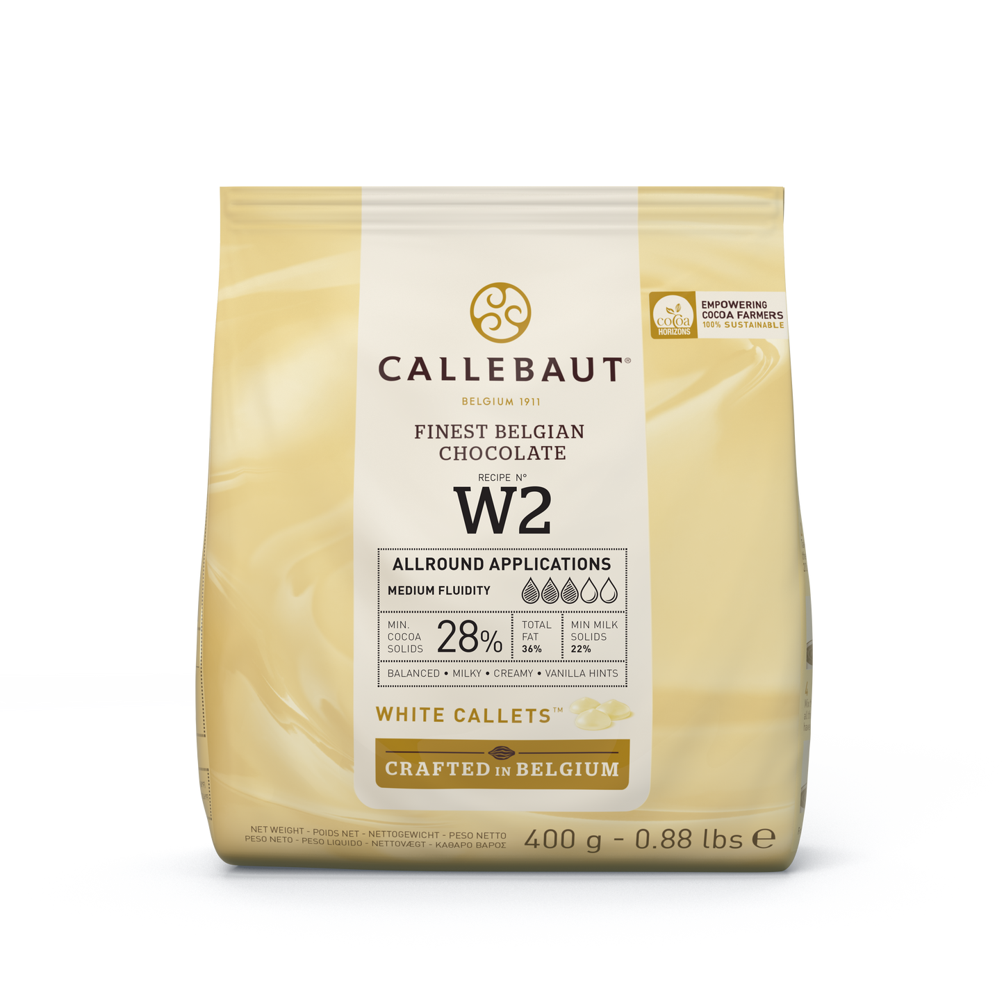 Callebaut W2 Kuvertüre Callets weiße Schokolade