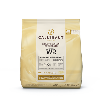 Callebaut W2 Kuvertüre Callets weiße Schokolade