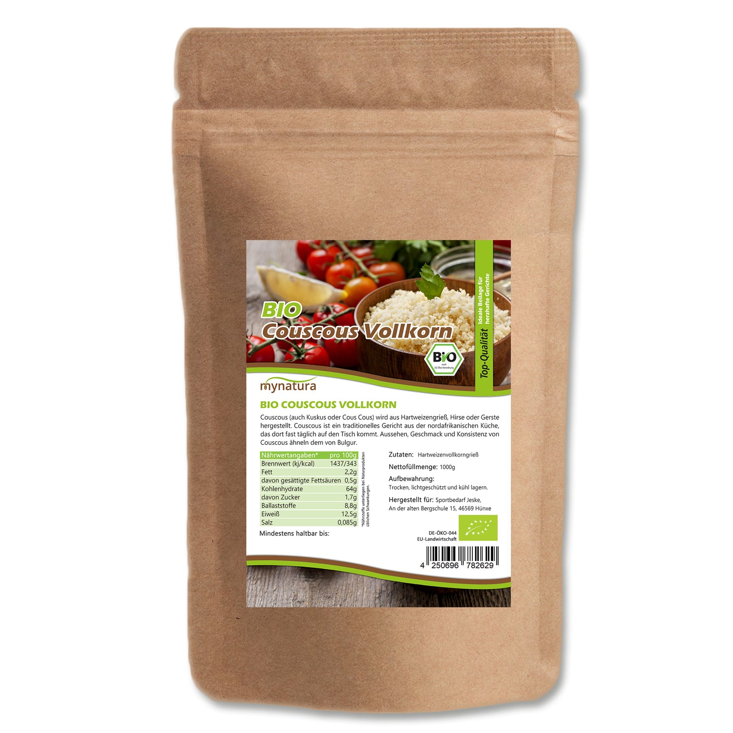 Mynatura Bio Vollkorn Couscous 1kg Beutel