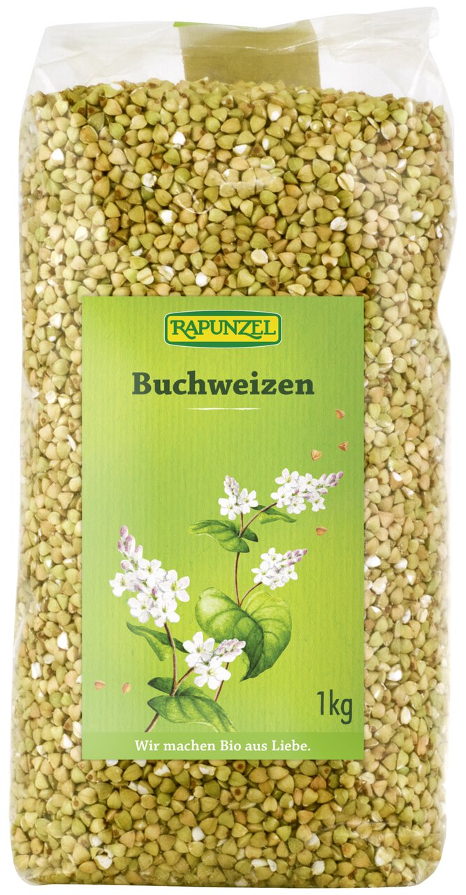 Biologisches Rapunzel Buchweizen, Kochqualität, 1000g Packung, ungekoftes Buchweizen Korn für gesunde Mahlzeiten