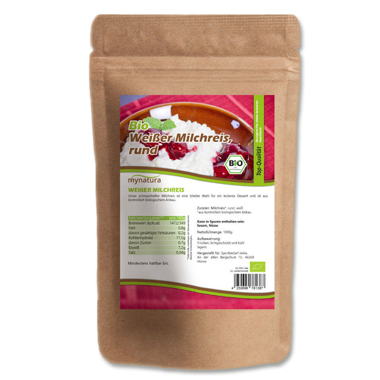 Mynatura Bio Milchreis Rundkornreis - 1000g in verschiedenen Größen