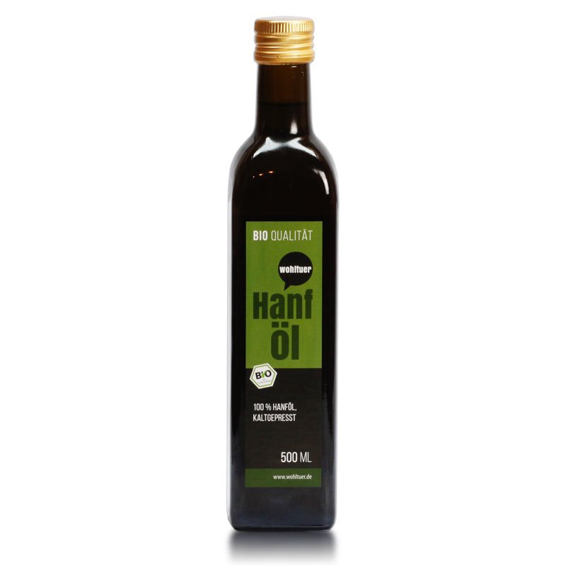 Wohltuer Bio Hanföl kaltgepresst - 500ml