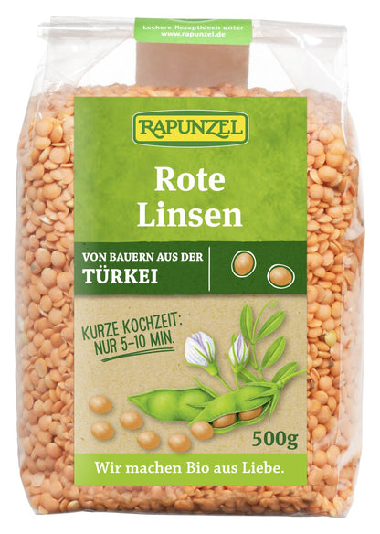 Rapunzel Bio Linsen, rot, (500g) - fit and life shop