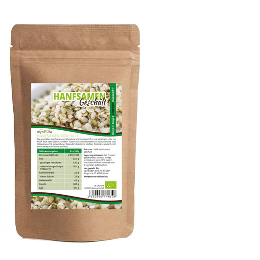 Mynatura Hanfsamen geschält Bio – Im Beutel (1kg)