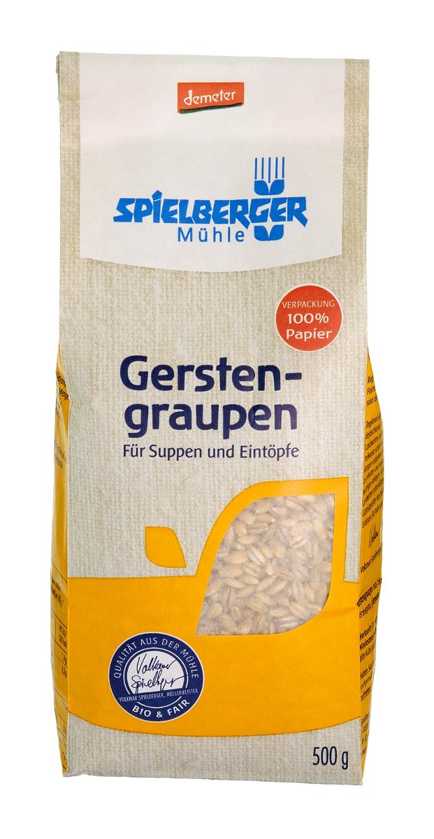 Spielberger Mühle Gerstengraupen, demeter  (500g) - fit and life shop