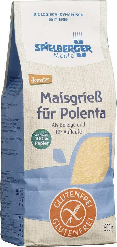 Spielberger Polenta Maisgrieß glutenfrei, demeter 500g