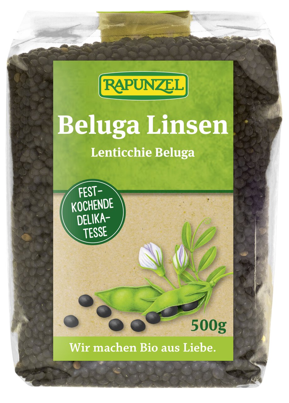 Rapunzel Belugalinsen (500g)-Bio - fit and life shop