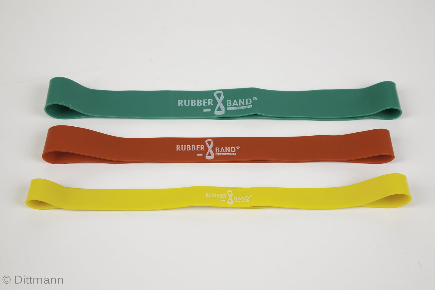 Dittmann Premium BodyTube Gymnastikband mit Plastikgriffen + BONUS Rubberband
