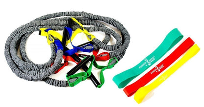Dittmann Premium BodyTube Gymnastikband mit Plastikgriffen + BONUS Rubberband