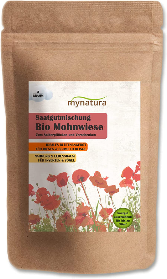 Mynatura Bio Mohnwiese Saatgutmischung (3g) - fit and life shop