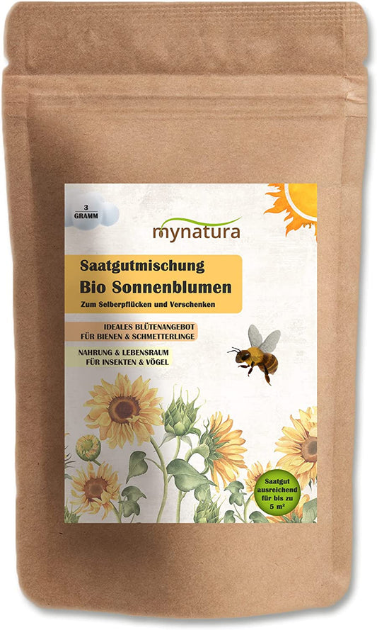 Mynatura Bio Sonnenblumen Saatgutmischung - 3g