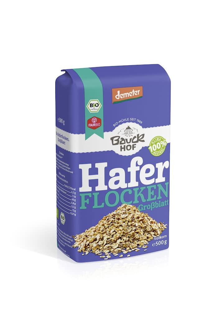 Bauckhof Bio Haferflocken Großblatt - Demeter 500g