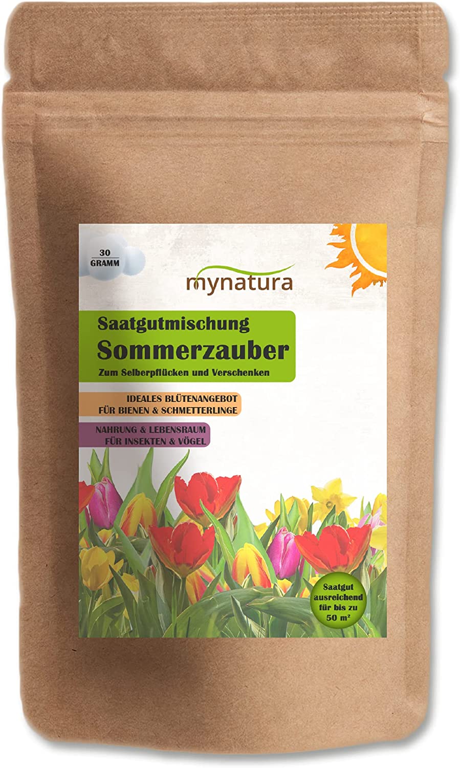Mynatura Sommerzauber Blühwiese Selberpflücken und Verschenken (30g) - fit and life shop